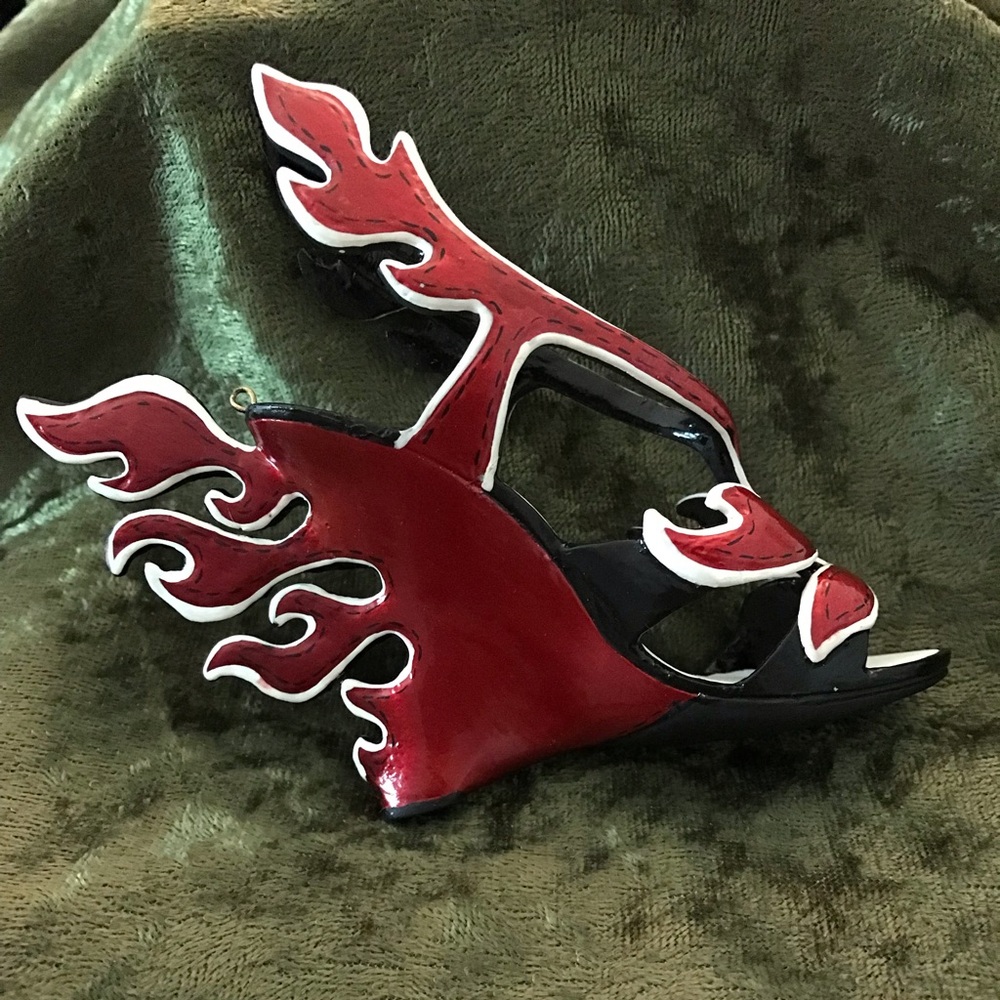 Prada Red Flame shoe Ornament